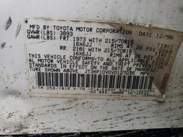 JT3HP10V0V0127035 - 1997 TOYOTA RAV4 WHITE photo 12