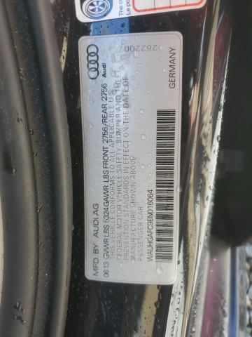 WAUHGAFC9EN016064 - 2014 AUDI A6 PRESTIGE Czarny zdjęcie 12