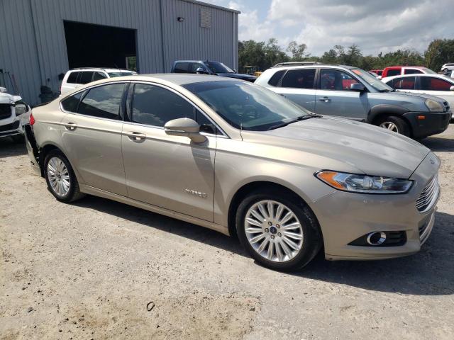 3FA6P0LU7FR157656 - 2015 FORD FUSION SE HYBRID TAN photo 4