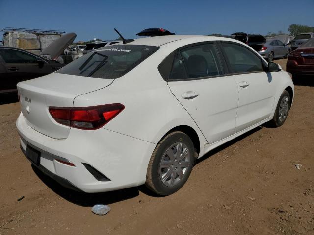 3KPA24AD4NE444567 - 2022 KIA RIO LX WHITE photo 3