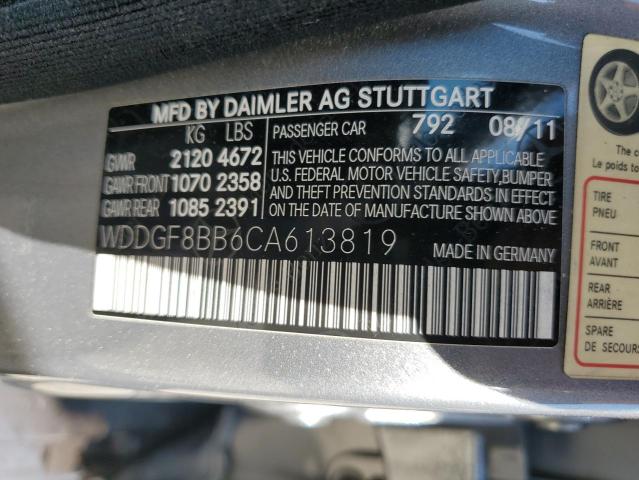 WDDGF8BB6CA613819 - 2012 MERCEDES-BENZ C 300 4MATIC SILVER photo 13