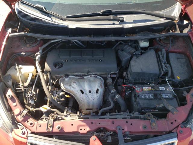 5Y2SM67089Z424802 - 2009 PONTIAC VIBE RED photo 11