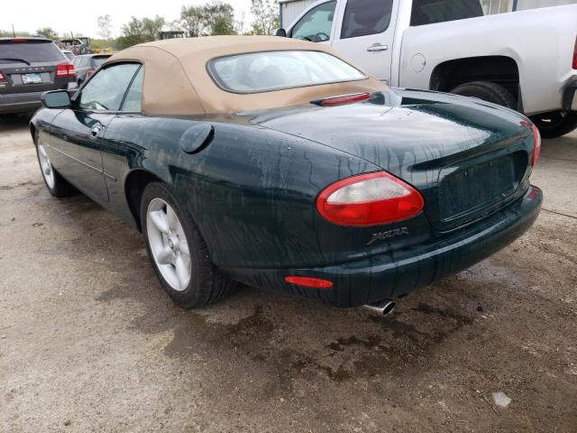 SAJGX2741VC004662 - 1997 JAGUAR XK8 GREEN photo 2