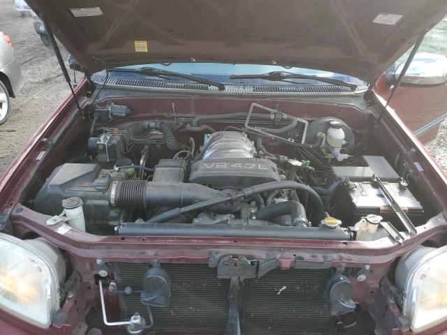 5TBRT34183S413152 - 2003 TOYOTA TUNDRA ACCESS CAB SR5 BURGUNDY photo 11
