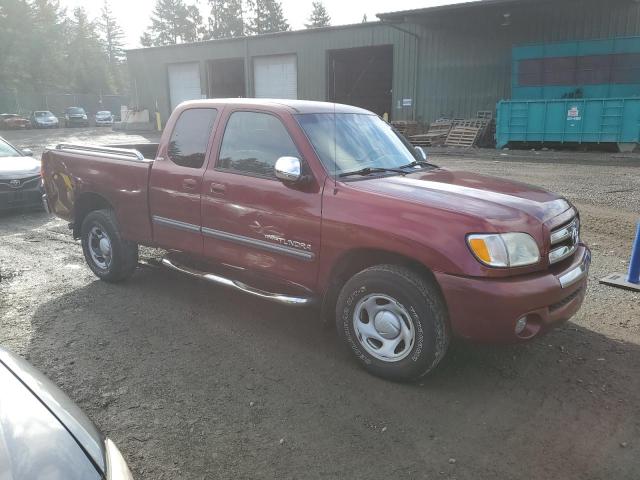 5TBRT34183S413152 - 2003 TOYOTA TUNDRA ACCESS CAB SR5 BURGUNDY photo 4