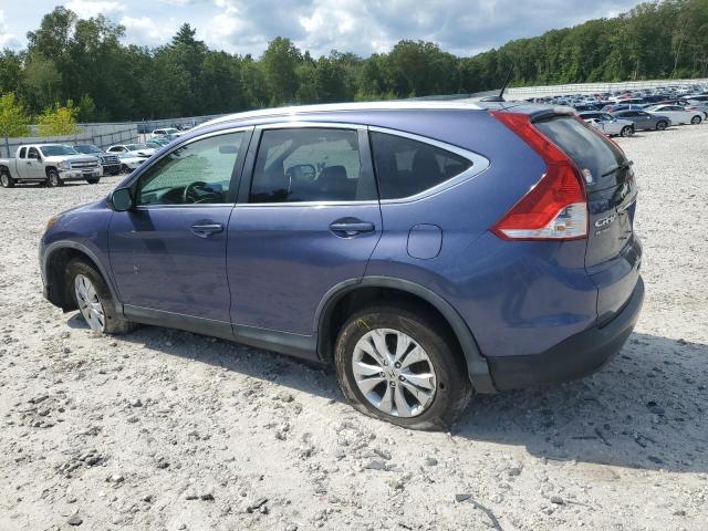 5J6RM4H73DL052323 - 2013 HONDA CR-V EXL BLUE photo 2
