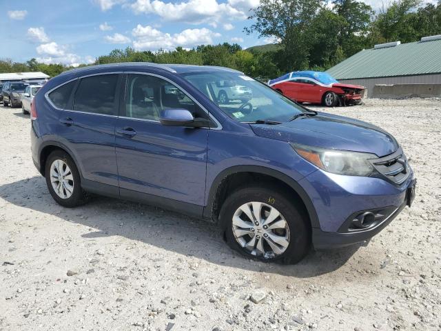 5J6RM4H73DL052323 - 2013 HONDA CR-V EXL BLUE photo 4