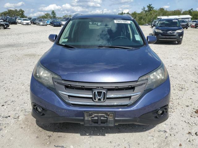 5J6RM4H73DL052323 - 2013 HONDA CR-V EXL BLUE photo 5