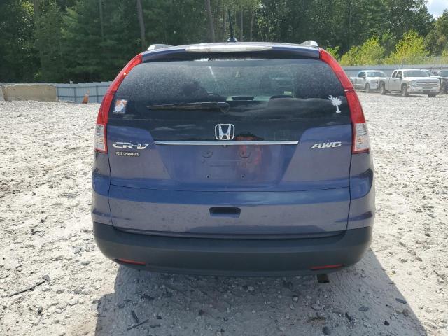 5J6RM4H73DL052323 - 2013 HONDA CR-V EXL BLUE photo 6