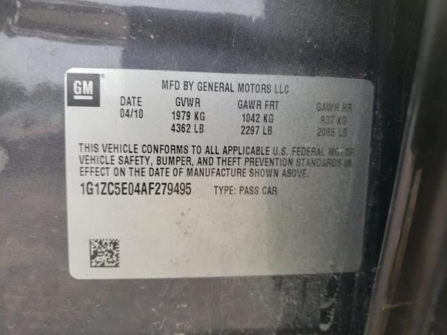 1G1ZC5E04AF279495 - 2010 CHEVROLET MALIBU 1LT GRAY photo 12