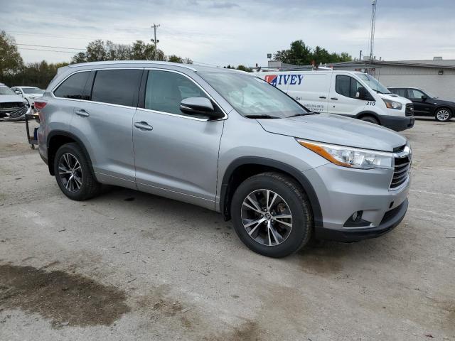 5TDJKRFH3GS312773 - 2016 TOYOTA HIGHLANDER XLE ვერცხლისფერი ფოტო 4