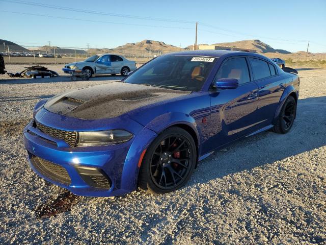 2C3CDXL94NH136241 - 2022 DODGE CHARGER SRT HELLCAT BLUE photo 1