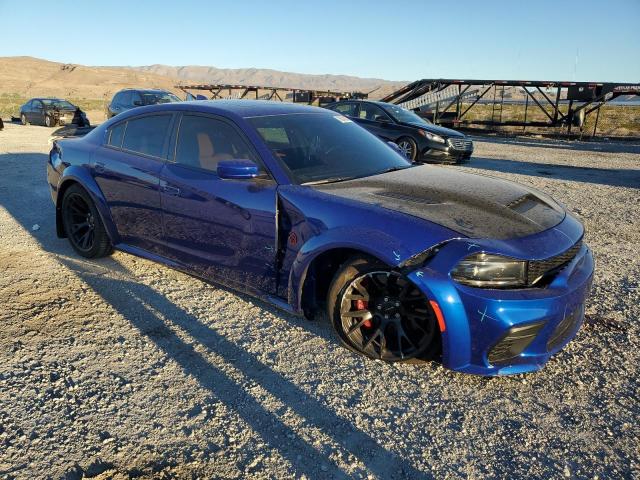 2C3CDXL94NH136241 - 2022 DODGE CHARGER SRT HELLCAT BLUE photo 4