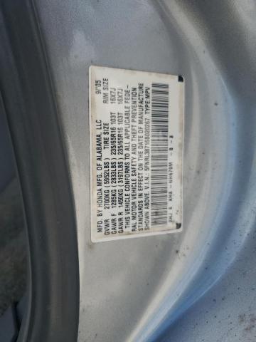 5FNRL38716B020267 - 2006 HONDA ODYSSEY EXL 银色 照片 13