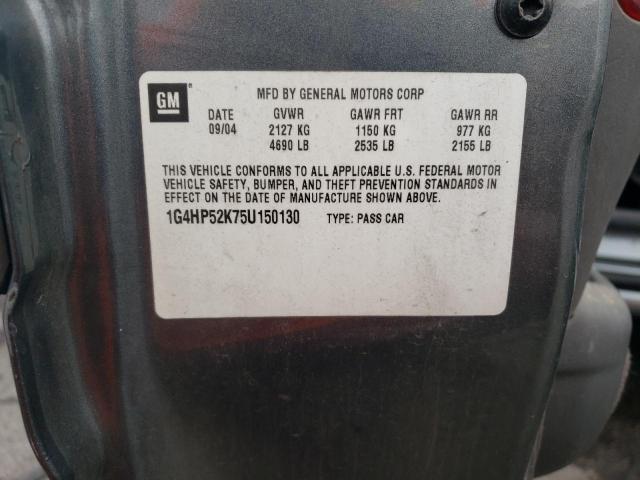 1G4HP52K75U150130 - 2005 BUICK LESABRE CUSTOM TEAL photo 13