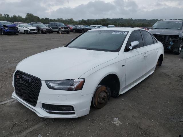 WAUBGAFLXFA077793 - 2015 AUDI S4 PREMIUM PLUS WHITE photo 1