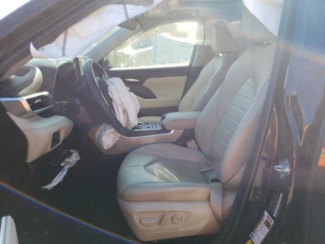 5TDHZRBH2LS021322 - 2020 TOYOTA HIGHLANDER XLE BLACK photo 7