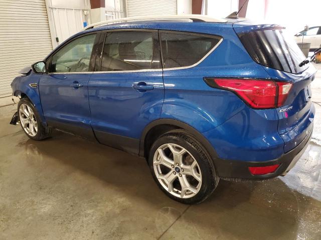 1FMCU9J93KUB04508 - 2019 FORD ESCAPE TITANIUM BLUE photo 2