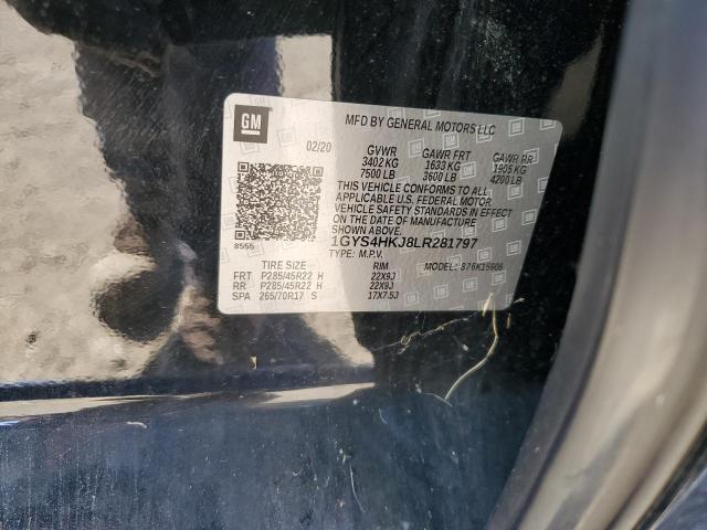 1GYS4HKJ8LR281797 - 2020 CADILLAC ESCALADE ESV LUXURY BLACK photo 14