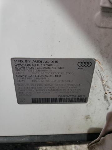 WA1LFAFP7FA146916 - 2015 AUDI Q5 PREMIUM PLUS WHITE photo 13