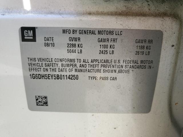 1G6DH5EY5B0114250 - 2011 CADILLAC CTS LUXURY COLLECTION WHITE photo 13