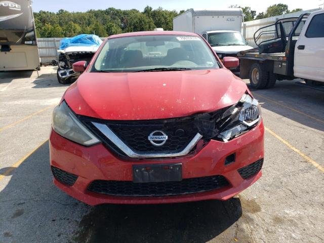 3N1AB7AP5HL676786 - 2017 NISSAN SENTRA S RED photo 5