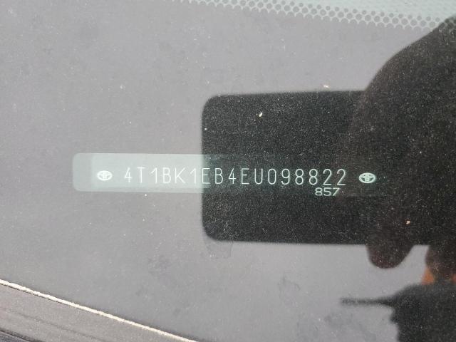 4T1BK1EB4EU098822 - 2014 TOYOTA AVALON BASE Ağ foto 12