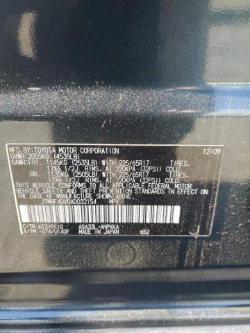 JTMBF4DV0AD032154 - 2010 TOYOTA RAV4 მწვანე ფოტო 12