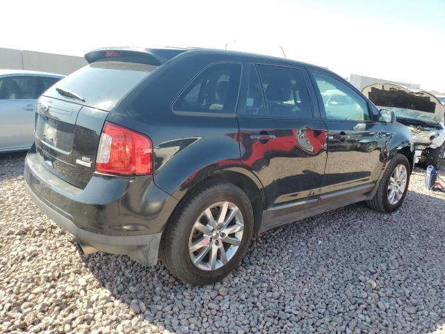 2FMDK3J90CBA95393 - 2012 FORD EDGE SEL BLACK photo 3