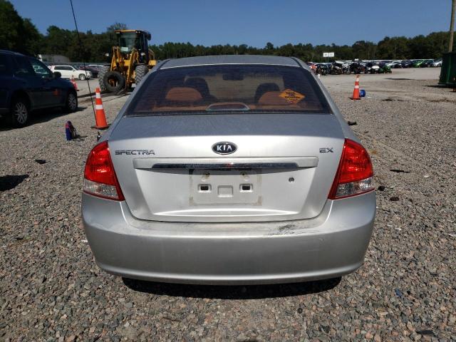 KNAFE221595630588 - 2009 KIA SPECTRA EX SILVER photo 6