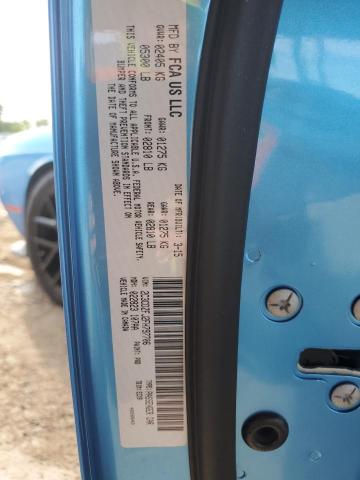 2C3CDZFJ2FH797706 - 2015 DODGE CHALLENGER R/T SCAT PACK BLUE photo 12