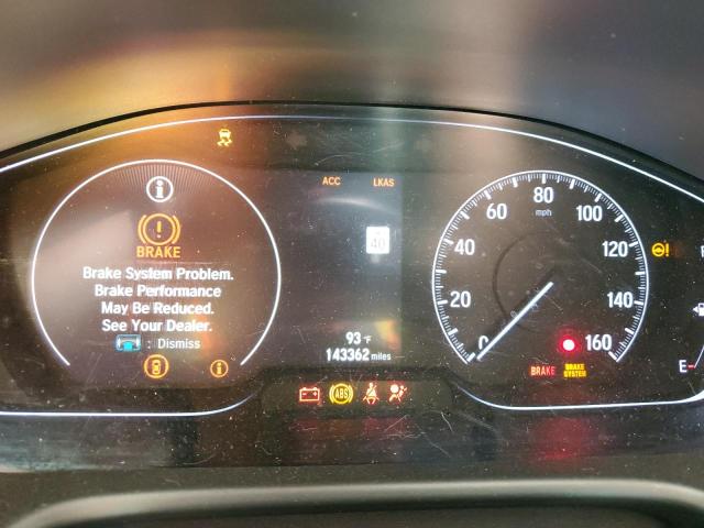 1HGCV2F96KA005704 - 2019 HONDA ACCORD TOURING WHITE photo 9