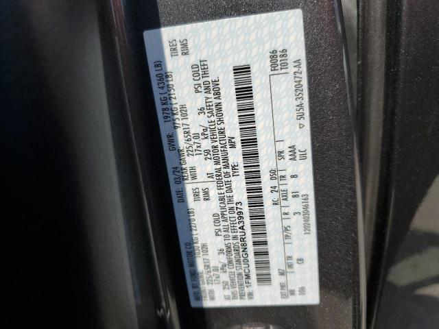 1FMCU0GN8RUA39973 - 2024 FORD ESCAPE ACTIVE GRAY photo 14