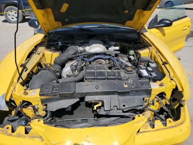 1FAFP46V9WF183877 - 1998 FORD MUSTANG COBRA YELLOW photo 11