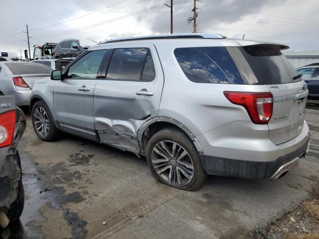 1FM5K8HT8GGC59619 - 2016 FORD EXPLORER PLATINUM SILVER photo 2