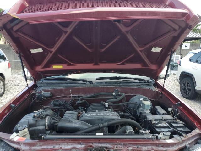 5TBET34196S517040 - 2006 TOYOTA TUNDRA DOUBLE CAB SR5 RED photo 11