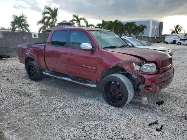 5TBET34196S517040 - 2006 TOYOTA TUNDRA DOUBLE CAB SR5 RED photo 4