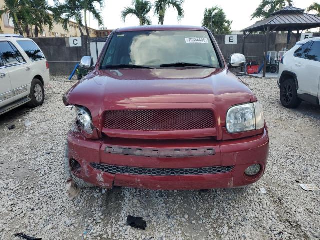 5TBET34196S517040 - 2006 TOYOTA TUNDRA DOUBLE CAB SR5 RED photo 5