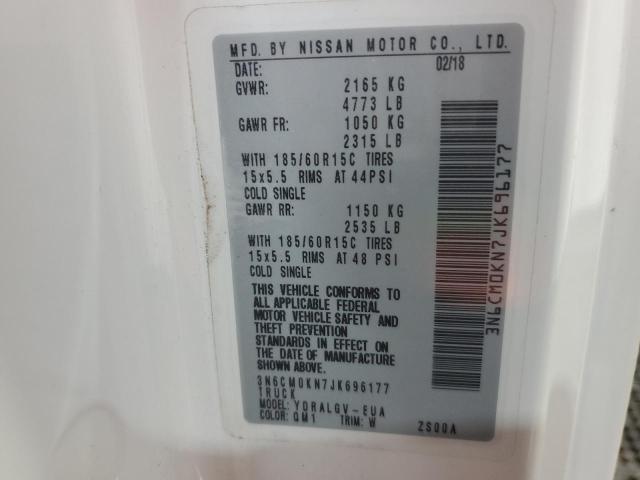 3N6CM0KN7JK696177 - 2018 NISSAN NV200 2.5S WHITE photo 14