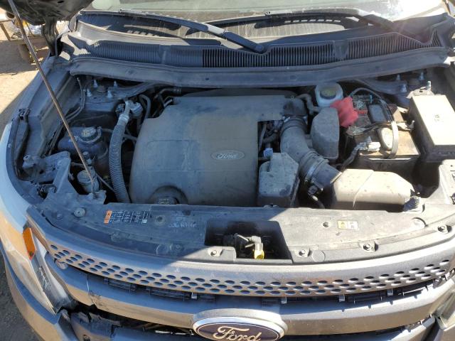 1FM5K8F83DGC82090 - 2013 FORD EXPLORER LIMITED GRAY photo 12