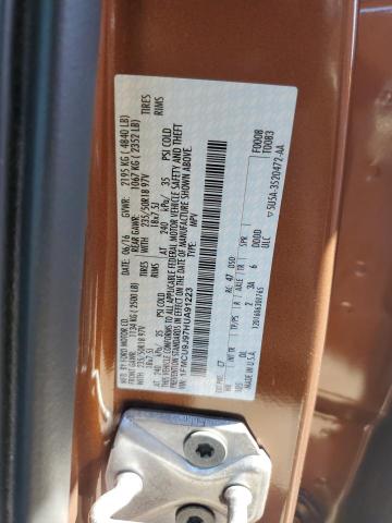 1FMCU9J97HUA91223 - 2017 FORD ESCAPE TITANIUM BROWN photo 13