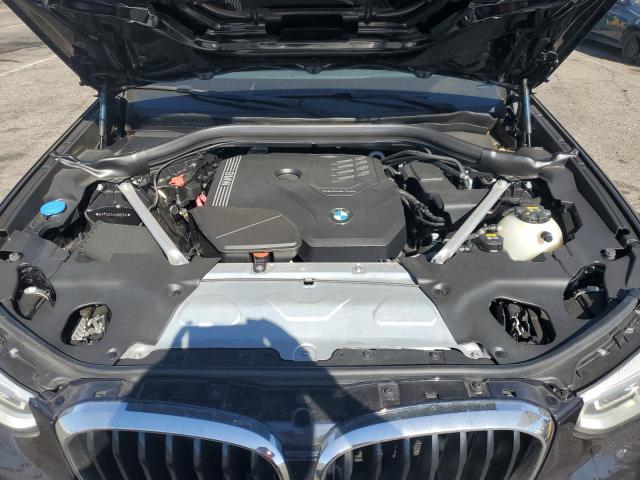 5UXTY3C04M9H92014 - 2021 BMW X3 SDRIVE30I Սև լուսանկար 12