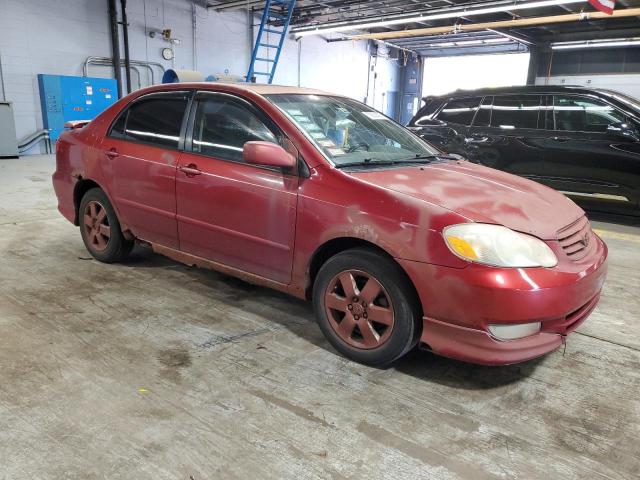 1NXBR32E83Z031675 - 2003 TOYOTA COROLLA CE BURGUNDY photo 4