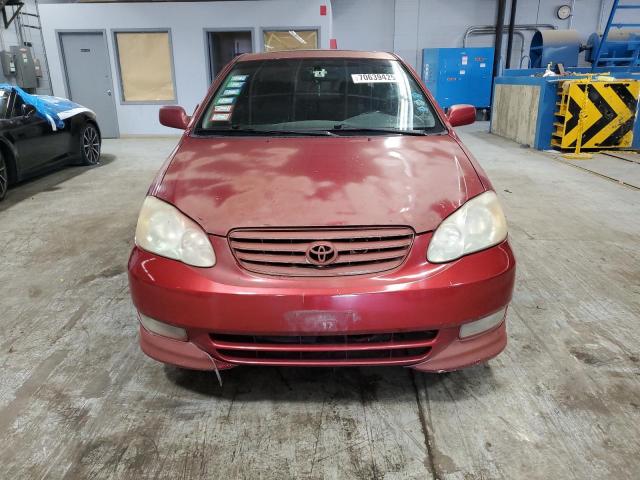 1NXBR32E83Z031675 - 2003 TOYOTA COROLLA CE BURGUNDY photo 5