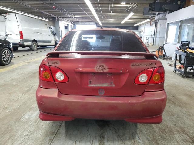 1NXBR32E83Z031675 - 2003 TOYOTA COROLLA CE BURGUNDY photo 6