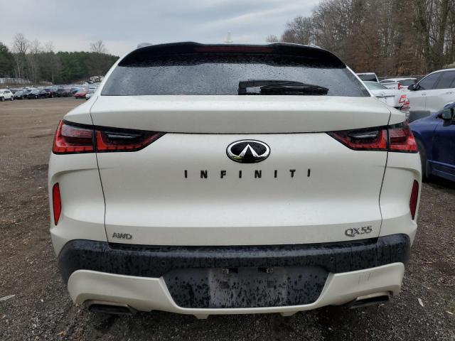 3PCAJ5J37NF103982 - 2022 INFINITI QX55 LUXE WHITE photo 6