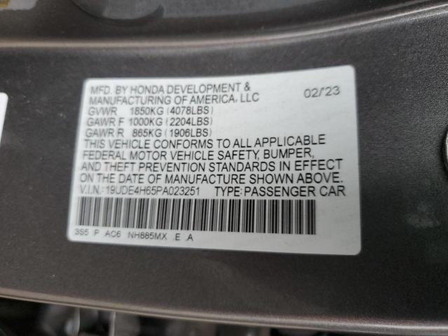 19UDE4H65PA023251 - 2023 ACURA INTEGRA A-SPEC TECH GRAY photo 12