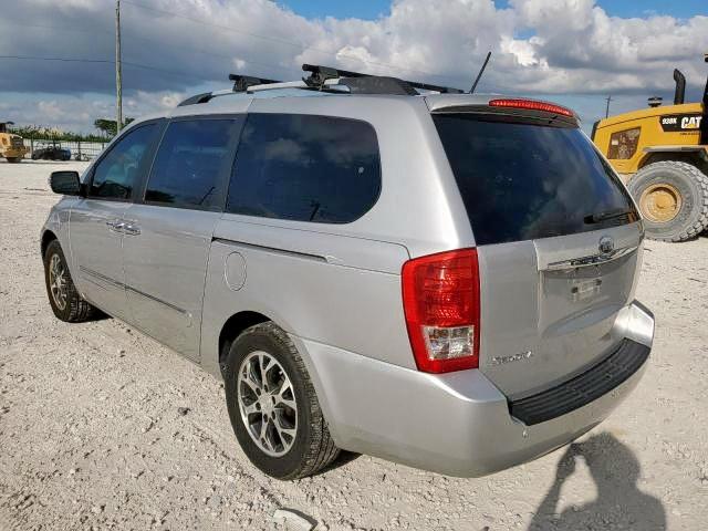 KNDMH4C74E6536416 - 2014 KIA SEDONA EX SILVER photo 3