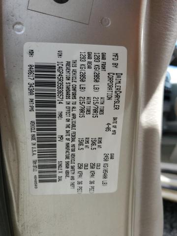 1C4GP45R35B365714 - 2005 CHRYSLER TOWN & COU GOLD photo 13