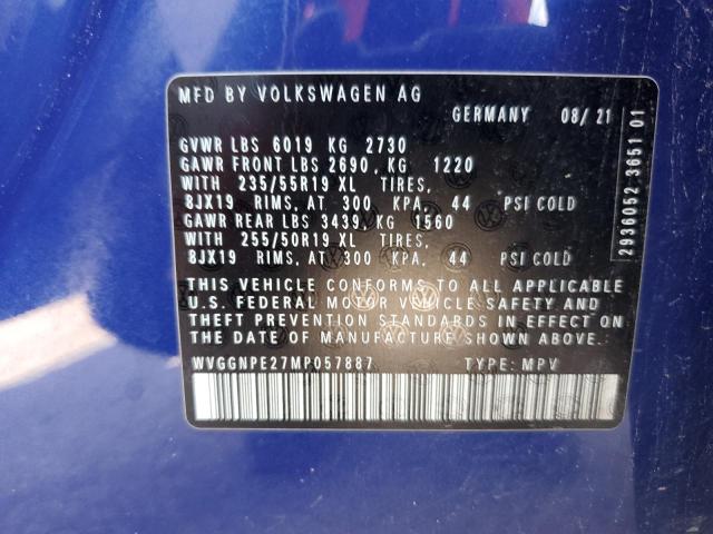 WVGGNPE27MP057887 - 2021 VOLKSWAGEN ID.4 PRO S Mavi foto 13